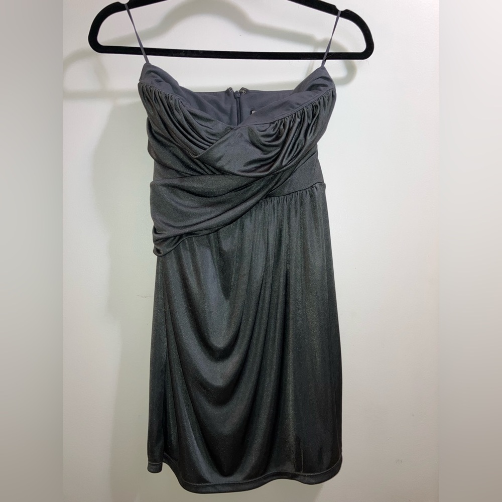 Express Green Strapless Dress